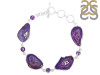 Agate (Purple)/Amethyst Bracelet-BSL APU-11-17
