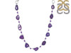 Agate (Purple)/Amethyst Necklace-NJ APU-12-20