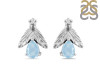 Aquamarine Stud Earring AQM-RDE-30.