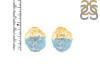 Aquamarine Raw Crystal Stud Earring AQM-RCYE-2