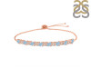 Aquamarine & White Topaz Bracelet With Adjustable Camera Lock AQM-RDB-128.