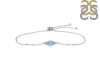 Aquamarine Bracelet With Adjustable Camera Lock AQM-RDB-142.