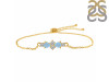 Aquamarine & White Topaz Bracelet With Adjustable Camera Lock AQM-RDB-146.