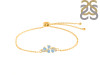 Aquamarine Bracelet With Adjustable Camera Lock AQM-RDB-148.