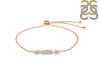 Aquamarine Bracelet With Adjustable Camera Lock AQM-RDB-150.