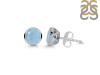 Aquamarine Stud Earring AQM-RDE-1254.