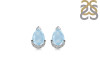 Aquamarine & White Topaz Stud Earring AQM-RDE-1262.