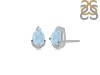 Aquamarine & White Topaz Stud Earring AQM-RDE-1262.