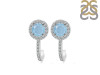 Aquamarine & White Topaz Stud Earring AQM-RDE-1264.