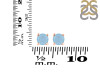 Aquamarine Stud Earring AQM-RDE-1321.