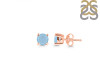 Aquamarine Stud Earring AQM-RDE-1321.