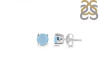 Aquamarine Stud Earring AQM-RDE-1321.