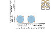 Aquamarine Stud Earring AQM-RDE-1353.
