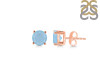 Aquamarine Stud Earring AQM-RDE-1353.