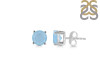 Aquamarine Stud Earring AQM-RDE-1353.