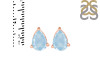 Aquamarine Stud Earring AQM-RDE-1368.