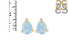 Aquamarine Stud Earring AQM-RDE-1368.