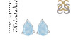 Aquamarine Stud Earring AQM-RDE-1368.