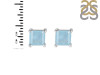 Aquamarine Stud Earring AQM-RDE-1373.
