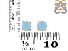 Aquamarine Stud Earring AQM-RDE-1435.