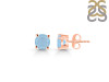 Aquamarine Stud Earring AQM-RDE-1435.