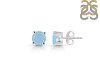 Aquamarine Stud Earring AQM-RDE-1435.