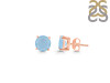 Aquamarine Stud Earring AQM-RDE-1436.