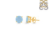 Aquamarine Stud Earring AQM-RDE-1436.