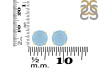 Aquamarine Stud Earring AQM-RDE-1437.
