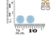 Aquamarine Stud Earring AQM-RDE-1437.