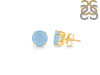 Aquamarine Stud Earring AQM-RDE-1437.