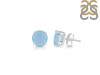 Aquamarine Stud Earring AQM-RDE-1437.