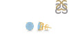 Aquamarine Stud Earring AQM-RDE-1438.