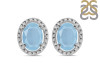 Aquamarine Stud Earring AQM-RDE-34.