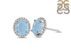 Aquamarine Stud Earring AQM-RDE-34.