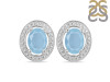 Aquamarine Stud Earring AQM-RDE-35.