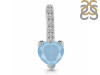 Aquamarine & White Topaz Pendant AQM-RDP-540.