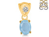 Aquamarine Pendant AQM-RDP-551-V-LOOP.