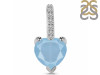 Aquamarine & White Topaz Pendant AQM-RDP-819.