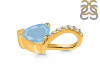 Aquamarine & White Topaz Pendant AQM-RDP-819.