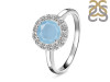 Aquamarine & White Topaz Ring AQM-RDR-1768.