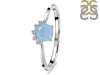 Aquamarine & White Topaz Ring AQM-RDR-1942.