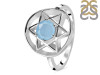 Aquamarine Pentacle Ring AQM-RDR-2137.