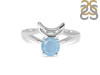 Aquamarine Crescent Moon Ring AQM-RDR-2151.