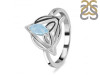 Aquamarine Triquetra Ring AQM-RDR-2166.