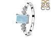 Aquamarine & White Topaz Ring AQM-RDR-2187.