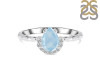 Aquamarine & White Topaz Ring AQM-RDR-2192.