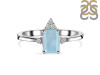 Aquamarine & White Topaz Ring AQM-RDR-2194.