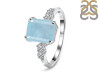 Aquamarine & White Topaz Ring AQM-RDR-2215.