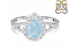Aquamarine & White Topaz Ring AQM-RDR-2243.